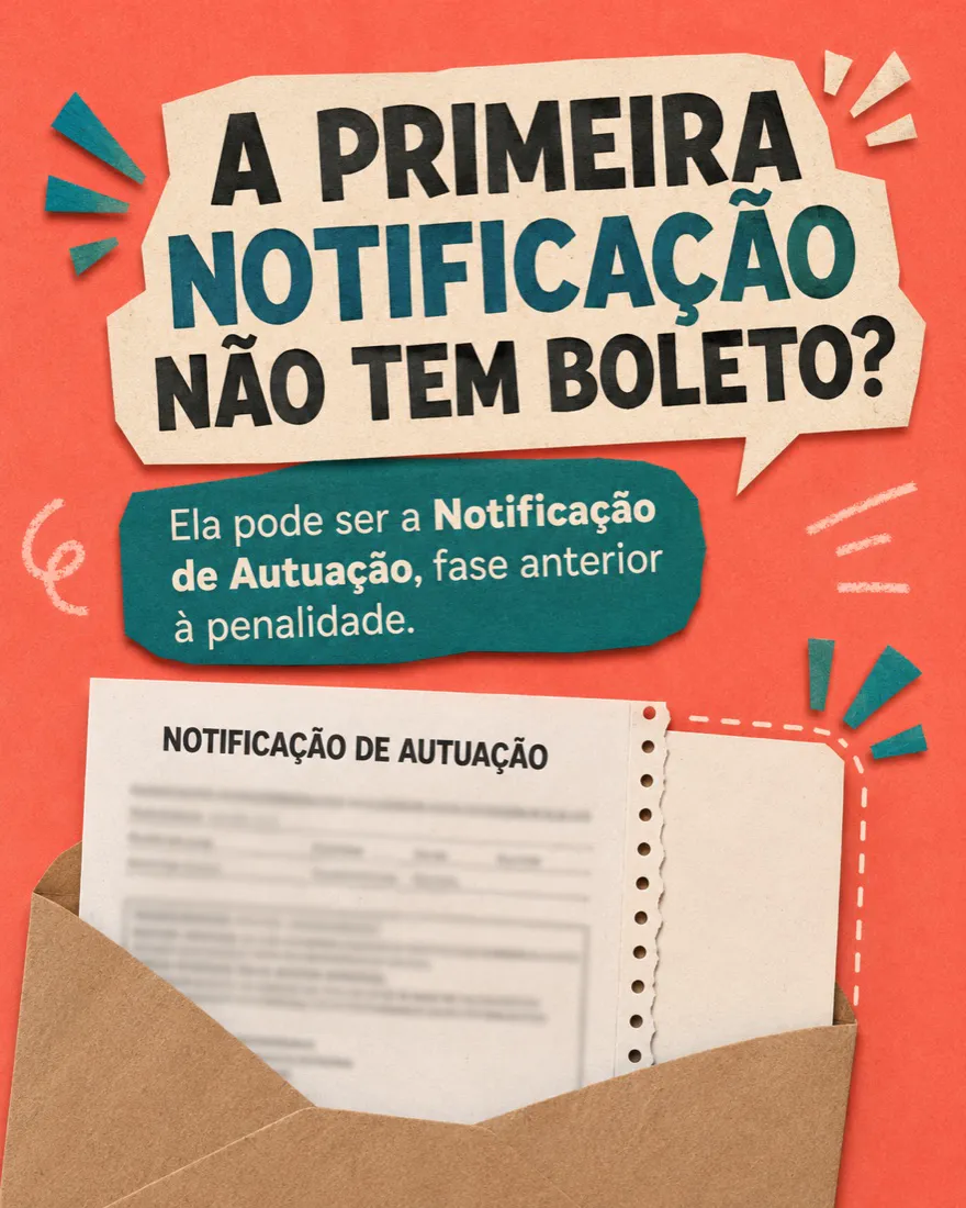 Post: a primeira notificação não tem boleto?